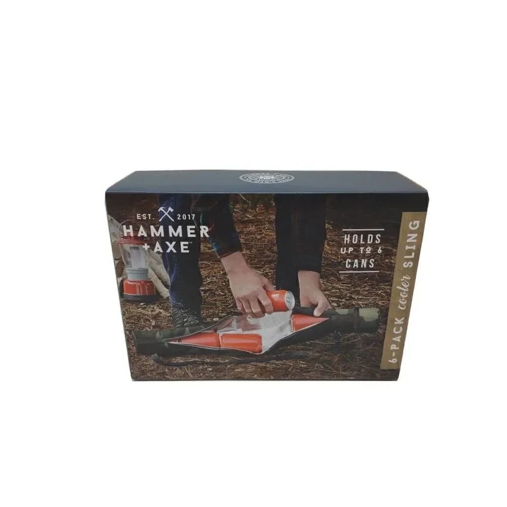 Hammer and Axe 6 pack cooler sling insulated interior camouflage 843479160628